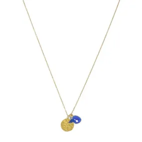 Ashiana Gold Coin & Gemstone Charm Necklace