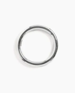 Classic Circle Bangle in Sterling Silver