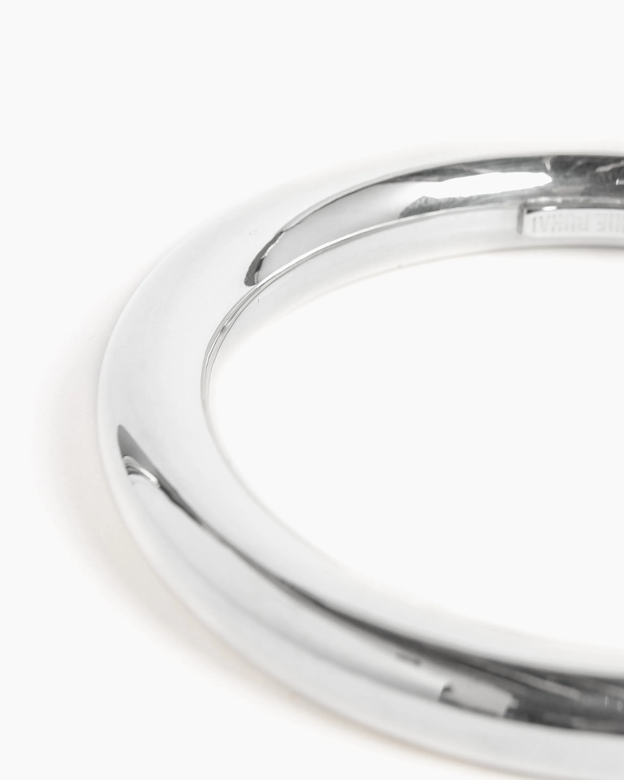 Classic Circle Bangle in Sterling Silver