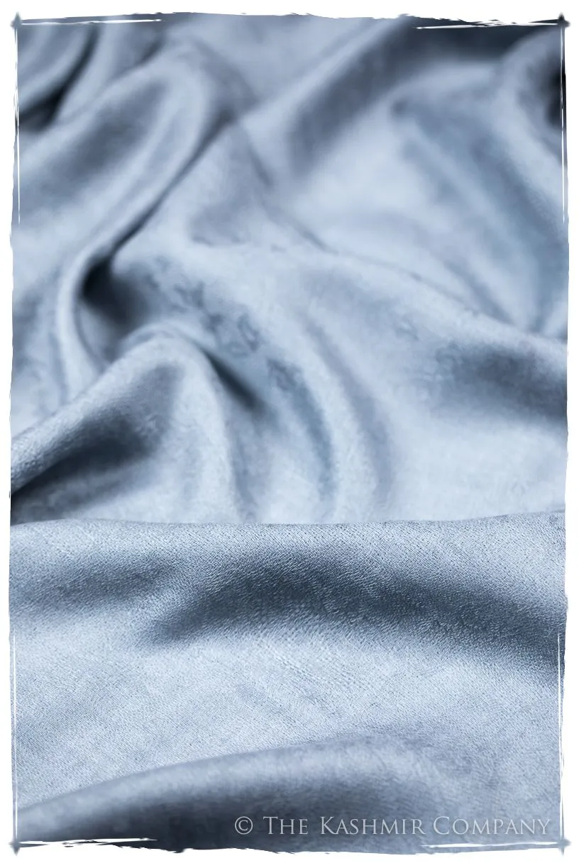 Jacquard Paisley Flint Stone Cashmere Scarf