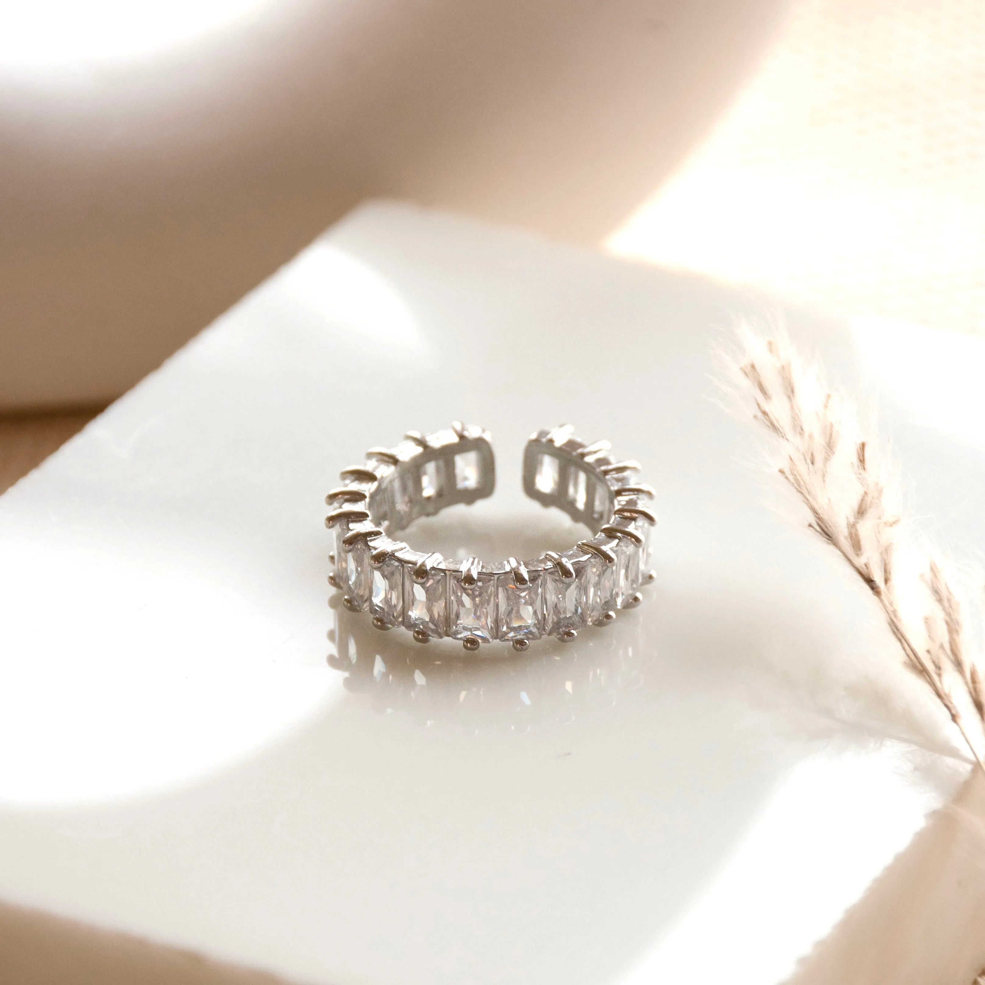 Silver Baguette Ring