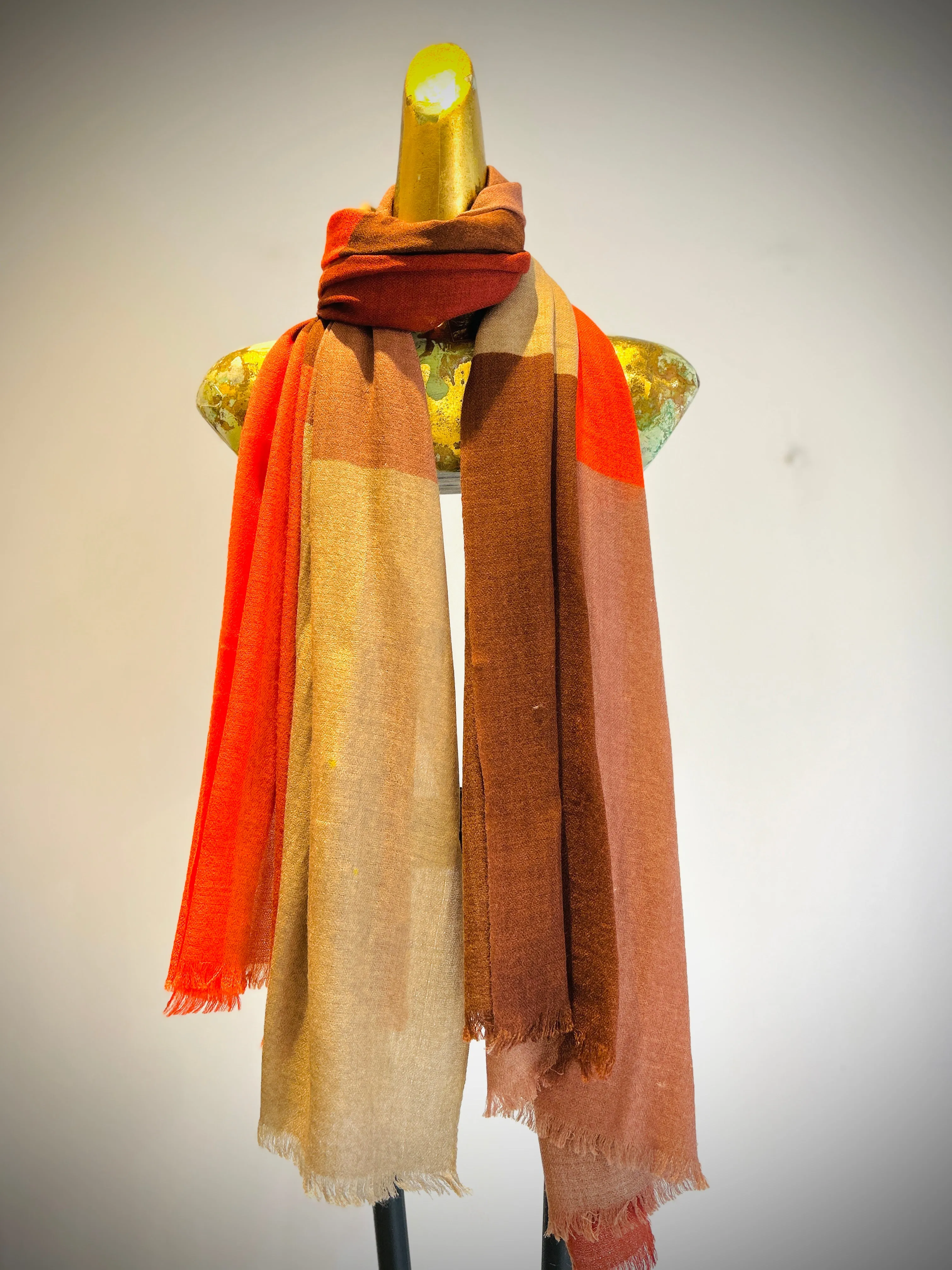 Summer Merino Wool Silk Printed Shawl.     April Sale 25% Off ....At Checkout Use Code April25