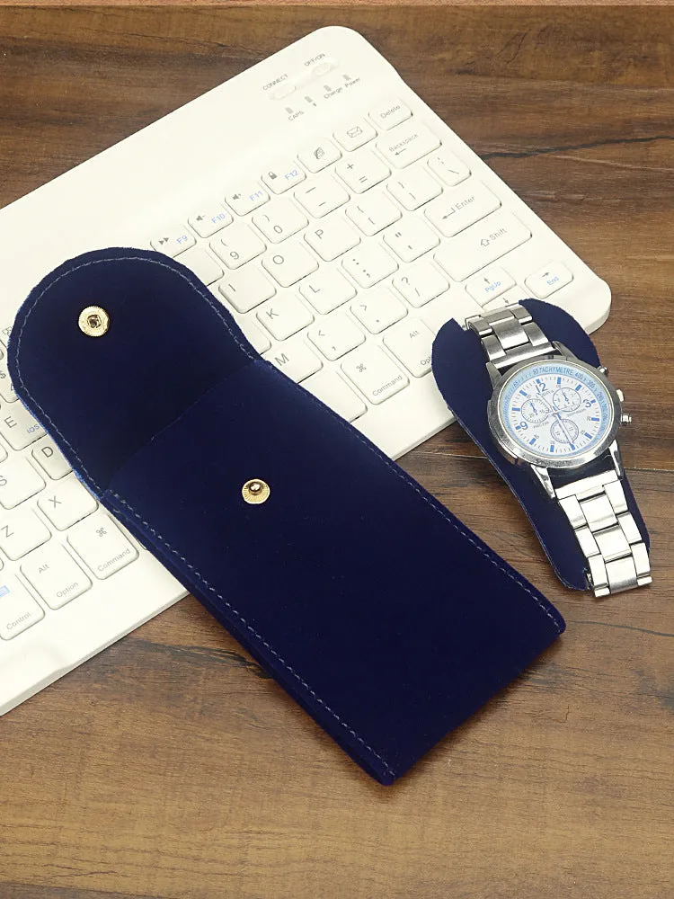 Velvet Watch Storage Bag, Portable Single Watch Travel Bag