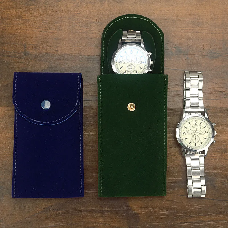 Velvet Watch Storage Bag, Portable Single Watch Travel Bag